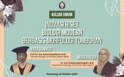 General Lecture – Innovation in Modern Biological Research Based on Plant Morphology