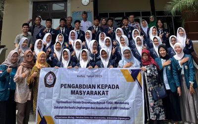 Dosen Departemen Biologi UNDIP Kenalkan Tanaman Obat Keluarga (TOGA) di SMP 1 Undaan Kudus Dukung Program Adiwiyata Sekolah